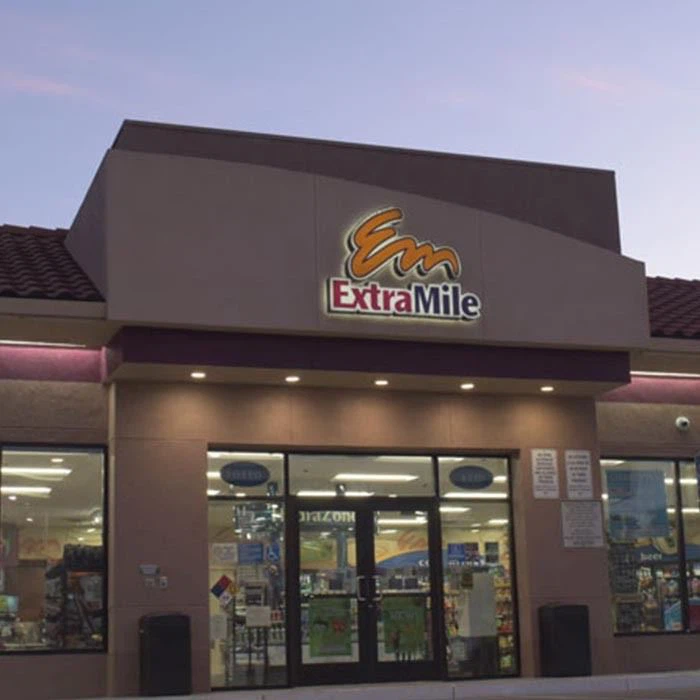 ExtraMile Convenience Stores Illuminated Logo Letter Signboard