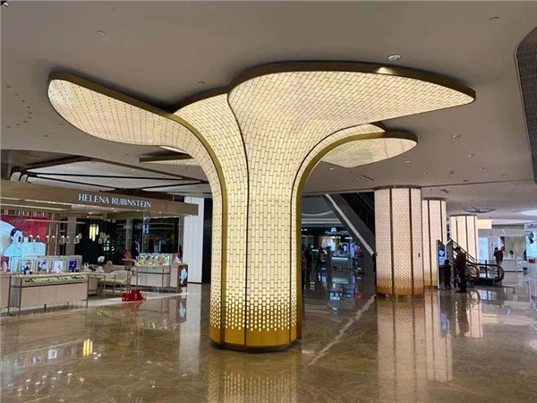 Стълб за изграждане на търговски център Процес на пластмасово вакуумно формоване